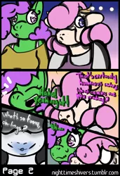 Size: 1152x1680 | Tagged: anthro, artist:simplyshivers, comic, comic:rarity's secret fitting party, cow, derpibooru import, laughing, oc, rarity, safe