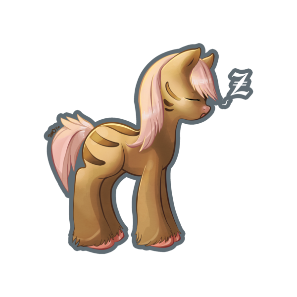 Size: 3000x3000 | Tagged: safe, artist:bean-sprouts, derpibooru import, ponified, pony, swinub, crossover, pokémon, simple background, sleeping, solo, standing, transparent background, unshorn fetlocks, z