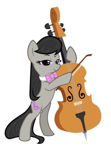 Size: 3498x4821 | Tagged: safe, artist:mailinya, derpibooru import, octavia melody, pony, absurd resolution, bipedal, bow (instrument), cello, musical instrument, simple background, solo, transparent background, vector