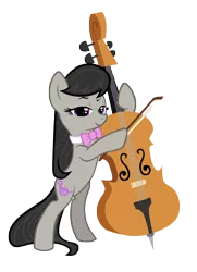 Size: 3498x4821 | Tagged: safe, artist:mailinya, derpibooru import, octavia melody, pony, absurd resolution, bipedal, bow (instrument), cello, musical instrument, simple background, solo, transparent background, vector