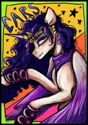 Size: 955x1350 | Tagged: safe, artist:vetallie, derpibooru import, ponified, alicorn, pony, jojo's bizarre adventure, kars, male, solo, stallion