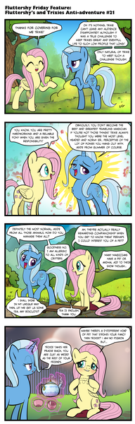 Size: 615x1920 | Tagged: safe, artist:pencils, derpibooru import, fluttershy, trixie, pony, unicorn, comic:fluttershy's anti-adventures, comic:trixie's anti-adventures, bedroom eyes, blushing, chest fluff, comic, cup, female, flutterpet, fluttershy wants to be a pet, implied lesbian, implied pet play, innuendo, kinky, lesbian, lewd, magic, mare, one sided shipping, pillow, shipping, sitting, slice of life, teapot, telekinesis, trixieshy, unamused, unrequited