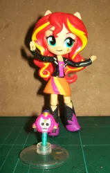 Size: 541x850 | Tagged: safe, derpibooru import, sunset shimmer, equestria girls, clothes, crossover, diamond is unbreakable, doll, equestria girls minis, eqventures of the minis, jojo's bizarre adventure, sheer heart attack, skirt, toy