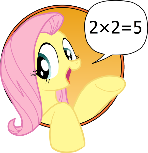 Size: 2000x2063 | Tagged: safe, derpibooru import, fluttershy, pegasus, pony, 2+2=5, bad advice fluttershy, exploitable meme, meme, solo