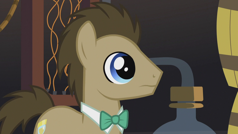 Size: 1920x1080 | Tagged: safe, derpibooru import, screencap, doctor whooves, time turner, pony, slice of life (episode), bowtie, male, solo, stallion