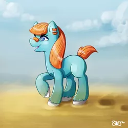 Size: 3000x3000 | Tagged: safe, artist:bean-sprouts, derpibooru import, ponified, phanpy, pony, crossover, pokémon, solo