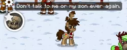 Size: 702x275 | Tagged: safe, derpibooru import, edit, screencap, oc, oc:binky, unofficial characters only, pony, pony town, angry, clothes, don't talk to me or my son ever again, plushie, scarf