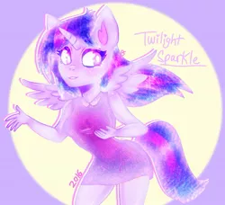 Size: 1554x1415 | Tagged: alicorn, anthro, artist:hueghost, clothes, derpibooru import, dress, multiple variants, safe, solo, twilight sparkle, twilight sparkle (alicorn)