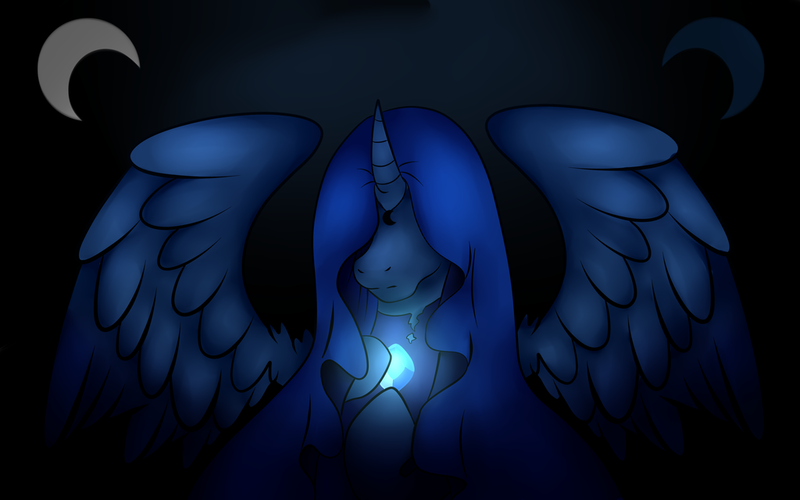 Size: 1024x640 | Tagged: artist:bewarethemusicman, blue diamond (steven universe), crossover, derpibooru import, princess luna, safe, solo, steven universe