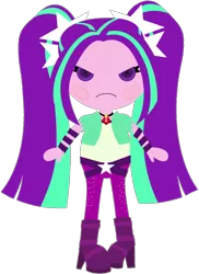 Size: 1024x1404 | Tagged: safe, artist:ra1nb0wk1tty, derpibooru import, aria blaze, equestria girls, angry, ariabetes, button eyes, cute, doll, frown, grumpy, i'm not cute, lalaloopsy, madorable, simple background, solo, toy, transparent background, tsundaria, unhappy, upset