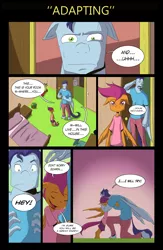 Size: 3307x5079 | Tagged: safe, artist:thedashies, derpibooru import, rainbow dash, scootaloo, soarin', anthro, absurd resolution, adopted offspring, adoption, comic, cute, cutealoo, female, floppy ears, hug, male, offspring, parent:rainbow dash, parent:soarin', parents:soarindash, scootadoption, scootalove, shipping, soarindash, straight, the dashies