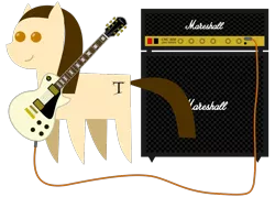 Size: 1050x750 | Tagged: safe, derpibooru import, oc, ponified, unofficial characters only, earth pony, pony, amplifier, electric guitar, guitar, heavy metal, matt smith (theocracy), musical instrument, pointy ponies, power metal, simple background, solo, theocracy