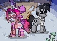 Size: 189x135 | Tagged: safe, derpibooru import, oc, oc:i don't ship it, oc:i ship it, unofficial characters only, pony, pony town, cupid, plushie, snow