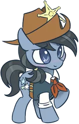 Size: 350x550 | Tagged: safe, artist:lockhe4rt, derpibooru import, star spur, earth pony, pony, appleoosa's most wanted, appleloosa resident, background pony, clothes, hat, male, simple background, solo, stallion, white background