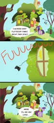 Size: 3600x8100 | Tagged: absurd resolution, artist:nuka-kitty, comic, dark souls, derpibooru import, fluttershy's cottage, funny, gaming, implied fluttershy, rage, safe, twilight sparkle