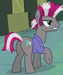 Size: 358x426 | Tagged: safe, derpibooru import, screencap, blow dry, pony, power ponies (episode), butt, captain, cropped, henchmen, plot, solo