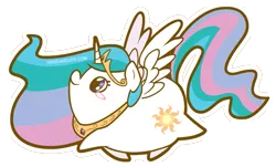 Size: 827x500 | Tagged: safe, artist:coggler, artist:frog&cog, artist:gopherfrog, derpibooru import, princess celestia, pony, blushing, chubbie, cute, cutelestia, female, mare, simple background, solo, spread wings, transparent background, wings