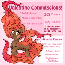 Size: 1280x1280 | Tagged: advertisement, artist:dragonfoxgirl, commission info, derpibooru import, holiday, oc, prices, safe, solo, unofficial characters only, valentine's day