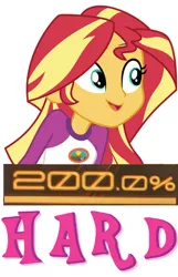 Size: 428x666 | Tagged: safe, artist:fuzzyfurvert, derpibooru import, sunset shimmer, equestria girls, legend of everfree, 200% mad, blame majin syeekoh, caption, expand dong, exploitable meme, goddamnit syeekoh, image macro, implied futa, meme, solo, text