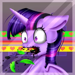 Size: 1861x1861 | Tagged: semi-grimdark, artist:lixthefork, derpibooru import, twilight sparkle, twilight sparkle (alicorn), alicorn, pony, coughing, disease, solo