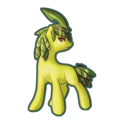 Size: 3000x3000 | Tagged: safe, artist:bean-sprouts, derpibooru import, ponified, bayleef, pony, crossover, pokémon, simple background, solo, transparent background