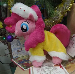 Size: 900x882 | Tagged: a hearth's warming tail, artist:crazyditty, derpibooru import, irl, photo, pinkie pie, plushie, safe, solo, spirit of hearth's warming presents