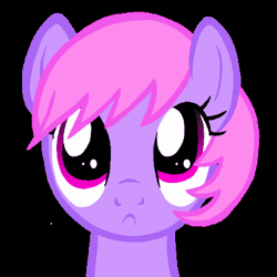 Size: 400x400 | Tagged: safe, artist:toyminator900, derpibooru import, oc, oc:melody notes, unofficial characters only, pegasus, pony, :<, animated, black background, bust, cute, eye shimmer, female, frown, gif, looking at you, mare, ocbetes, portrait, puppy dog eyes, simple background, solo, toyminator900 is trying to murder us