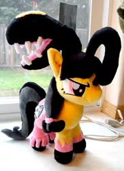 Size: 2718x3726 | Tagged: safe, artist:cryptic-enigma, derpibooru import, ponified, mawile, pony, angry eyes, cute, irl, photo, plushie, pokémon, solo