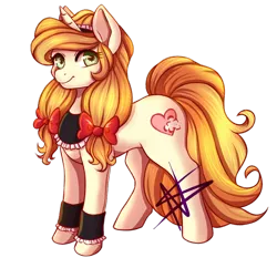 Size: 800x773 | Tagged: safe, artist:cabbage-arts, derpibooru import, oc, oc:vive, unofficial characters only, pony, unicorn, bow, cuffs (clothes), female, hair bow, mare, simple background, solo, transparent background