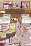 Size: 3000x4494 | Tagged: safe, artist:floofyfoxcomics, derpibooru import, oc, oc:peppermint mocha (pegasusjedi), unofficial characters only, pegasus, pony, comic:a dash of peppermint, absurd resolution, comic, female, filly, freckles, male, mare, stallion