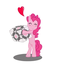 Size: 2000x2499 | Tagged: artist:sonicrainpwn, companion cube, crossover, derpibooru import, heart, hug, pinkie pie, portal (valve), safe, simple background, transparent background