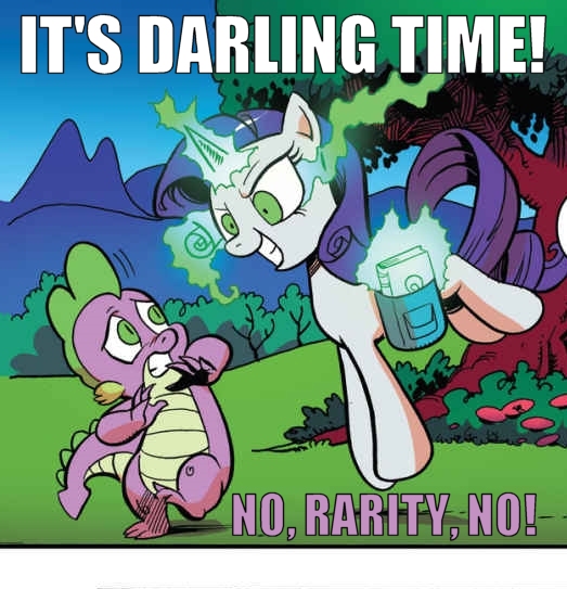 Size: 523x543 | Tagged: questionable, artist:andypriceart, derpibooru import, edit, idw, rarity, spike, dragon, chaos theory (arc), inspiration manifestation, spoiler:comic, spoiler:comic50, accord (arc), book, conclusion: and chaos into the order came, dark magic, exploitable meme, female, goofy time, imminent sex, inspirarity, magic, male, meme, possessed, shipping, sombra eyes, sparity, straight, straight shota
