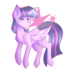 Size: 2000x2000 | Tagged: safe, artist:kurochhi, derpibooru import, twilight sparkle, twilight sparkle (alicorn), alicorn, pony, high res, simple background, solo, transparent background