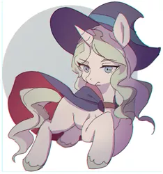 Size: 603x643 | Tagged: safe, artist:野野花@お仕事募集中, derpibooru import, ponified, pony, anime, diana, diana cavendish, explicit source, little witch academia, pixiv, solo, witch