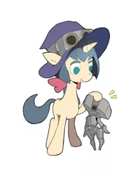 Size: 480x600 | Tagged: safe, artist:栗子川, derpibooru import, ponified, pony, robot, unicorn, anime, constanze amalie von braunschbank-albrechtsberger, little witch academia, pixiv, solo