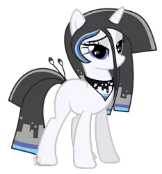 Size: 1024x1099 | Tagged: safe, artist:ipandacakes, derpibooru import, oc, unofficial characters only, original species, pony, vivillon, bandana, bedroom eyes, looking up, pokémon, smiling, solo
