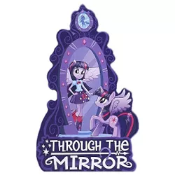 Size: 270x270 | Tagged: safe, derpibooru import, twilight sparkle, twilight sparkle (alicorn), alicorn, pony, equestria girls, equestria girls (movie), book, human ponidox, magic mirror, self ponidox, through the mirror