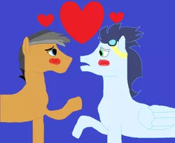 Size: 2656x2176 | Tagged: safe, artist:jwwprod, derpibooru import, quibble pants, soarin', pony, 1000 hours in ms paint, blushing, crack shipping, gay, heart, male, ms paint, quibbrin, shipping