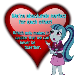 Size: 892x900 | Tagged: safe, derpibooru import, sonata dusk, equestria girls, rainbow rocks, clothes, heart, holiday, lasty's hearts, ponytail, reality ensues, simple, simple background, skirt, solo, transparent background, valentine, valentine's day