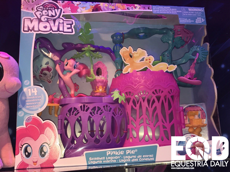 Size: 1200x900 | Tagged: applejack, derpibooru import, equestria daily, irl, my little pony: the movie, package, photo, pinkie pie, playset, safe, sea filly, sea foal, seaponified, seapony applejack, seapony (g4), seapony pinkie pie, sea poppy, seashell lagoon, species swap, toy, toy fair, toy fair 2017