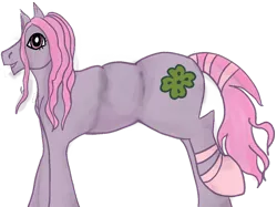 Size: 800x598 | Tagged: artist:alicornmoonstar, clover (g1), derpibooru import, g1, my little pony tales, paint tool sai, photoshop, safe, simple background, solo, transparent background