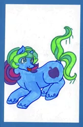 Size: 418x640 | Tagged: apple pie (g2), artist:skypinpony, derpibooru import, g2, safe, solo, traditional art