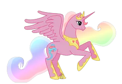 Size: 2964x2056 | Tagged: safe, artist:anscathmarcach, derpibooru import, rarity (g3), alicorn, pony, alicornified, g3, g3 to g4, generation leap, princess rarity, race swap, simple background, solo, transparent background