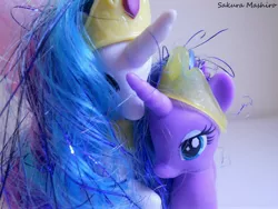 Size: 4000x3000 | Tagged: safe, artist:ushi-de-bray, derpibooru import, princess celestia, twilight sparkle, twilight sparkle (alicorn), alicorn, pony, irl, photo, toy