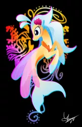 Size: 800x1236 | Tagged: artist:ii-art, black background, derpibooru import, design, my little pony: the movie, princess skystar, safe, seapony (g4), shirt design, simple background, solo