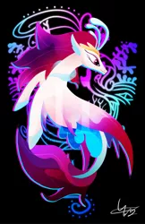 Size: 800x1233 | Tagged: safe, artist:ii-art, derpibooru import, queen novo, pony, seapony (g4), my little pony: the movie, design, shirt design, solo, watermark