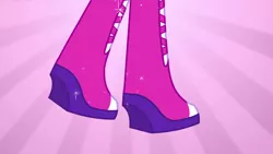 Size: 1920x1080 | Tagged: safe, derpibooru import, twilight sparkle, equestria girls, equestria girls (movie), boots, fall formal outfits, high heel boots, shoes, solo, sparkles, this is our big night, twilight ball dress