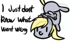 Size: 682x446 | Tagged: safe, artist:neuro, derpibooru import, derpy hooves, pegasus, pony, chibi, crash, dialogue, female, i just don't know what went wrong, mare, simple background, solo, transparent background