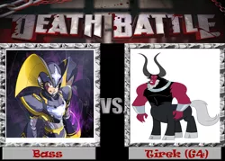 Size: 900x643 | Tagged: bass (megaman), death battle, derpibooru import, exploitable meme, lord tirek, megaman, meme, safe