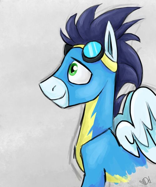 Size: 1700x2040 | Tagged: safe, artist:didisaurus, derpibooru import, soarin', pony, clothes, solo, uniform, wonderbolts uniform